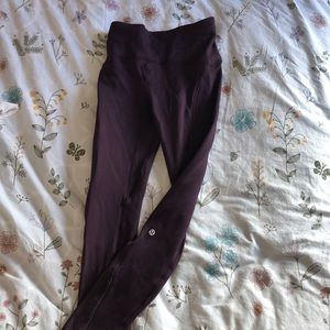 Size 4 dark purple lulu lemon leggings